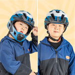 Rockbros TS-61 10110061001 Children's Bike Helmet with Detachable Chin Size S (48-54) - Blue niebieski \ s helmets, martial arts equipment