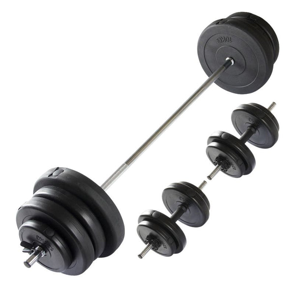 Virtufit Adjustable Barbell Set - Dumbbell Set - 60.5 Kg - Black General