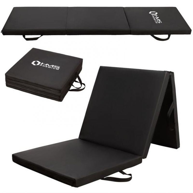 HMS Folding gymnastics mattress black MGS02 fekete fitness matrac 17-44-281