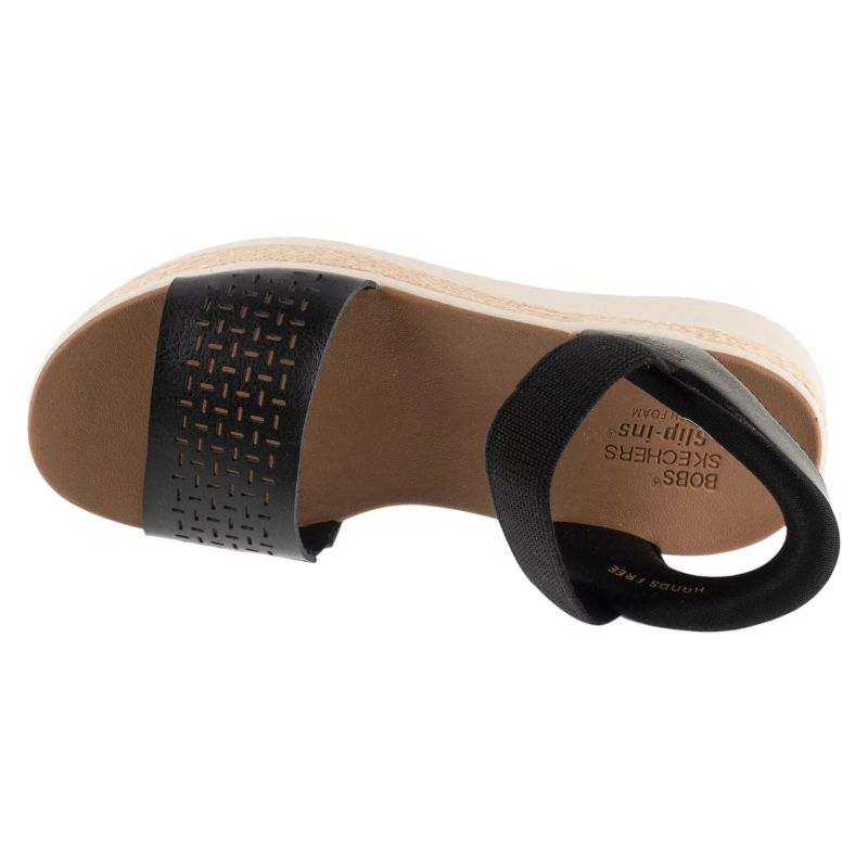 Skechers Slip-Ins: Bobs Sun Ray Black Size fekete utcai cipő 114415-BLK