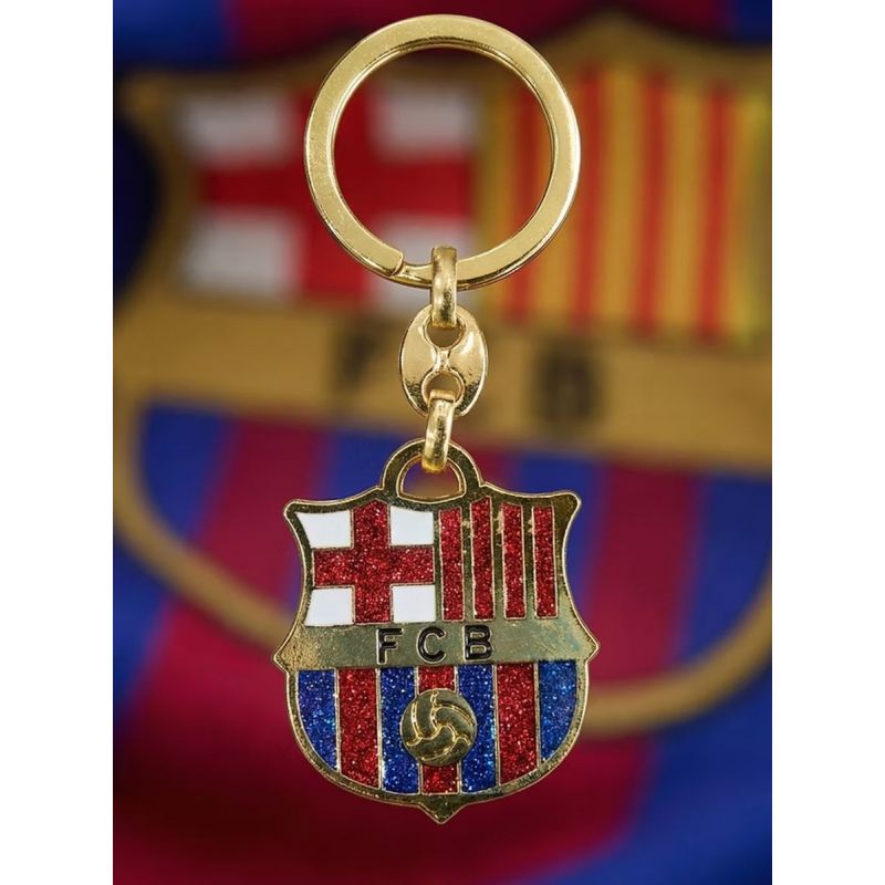 FC Barcelona original coat of arms keychain licensed by b7207