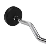 HMS Rubber-coated barbell/curl bar 20 kg GSL-20 fekete súlyzó 17-58-023