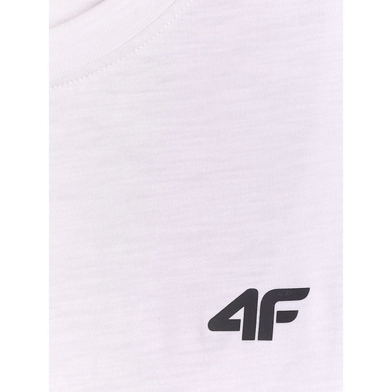 4F Men's regular plain T-shirt ruházat