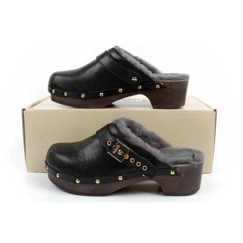 Scholl Iconic W Clogs fekete clogs, slides