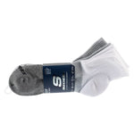 Skechers 3pk Mens Qtr Colorbloc Socks szürke zokni