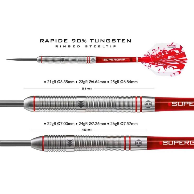 Harrows Rapide Darts 90% Steeltip Hs-tnk-000013301