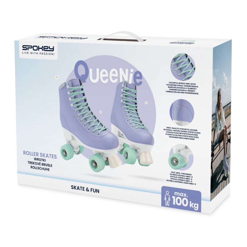 Spokey Queenie Jr SPK-944634 adjustable roller skates size 31-34 Cipő