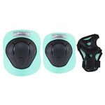 Nils Extreme Protectors Set Black and Mint H210 Size fekete protectors and knee pads, sets