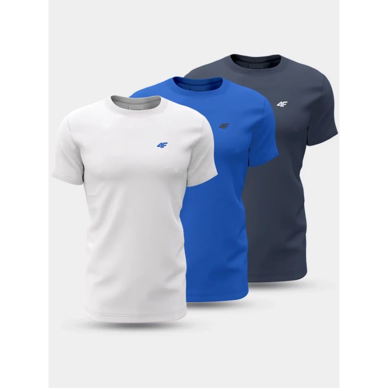 4f T-shirt M 4FWSS24TTSHM1895-91S 3 pack póló