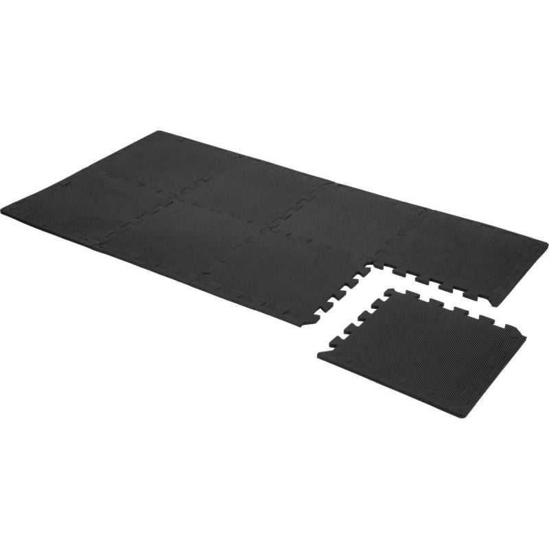 Pure 2 Improve PUZZLE MAT FOR FITNESS EQUIPMENT 8 PCS .9 CM BLACK fekete mats, puzzle, training equipment