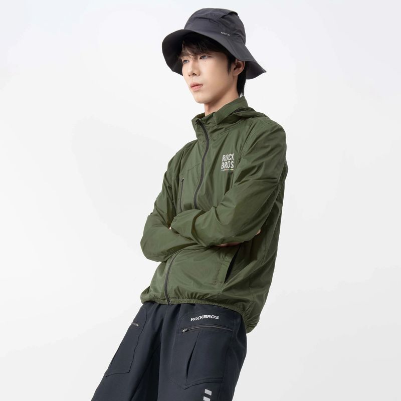 Rockbros ROAD TO SKY M Bicycle Windbreaker - Green m \ zielony ruházat