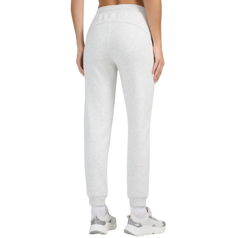 Women's trousers 4F CAS F1659 cool light melange 4FWMM00TTROF1659 27M szürke nadrág