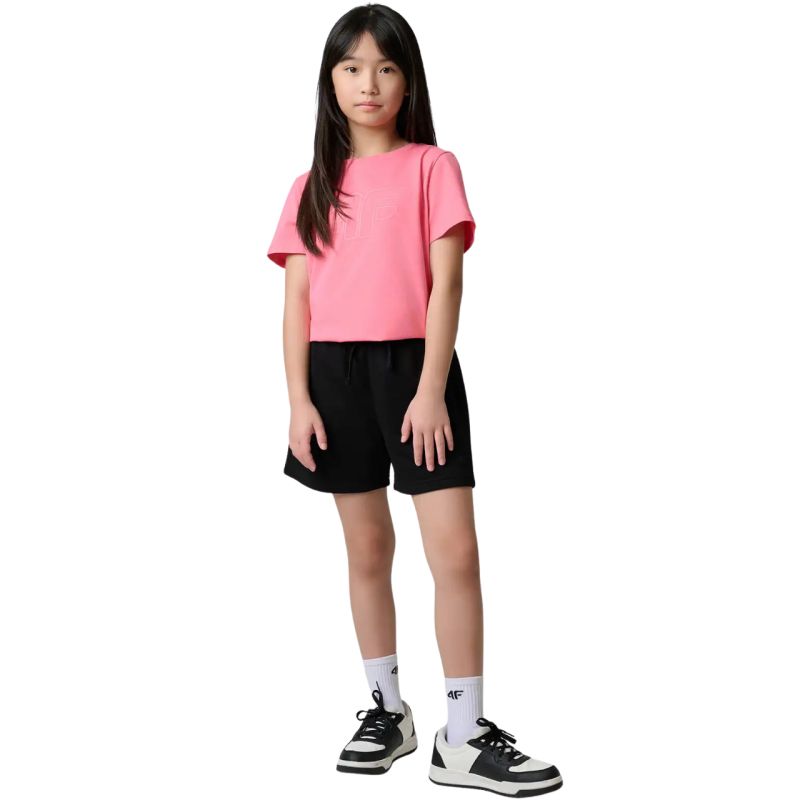 T-shirt for girls 4F F3004 4FJWSS26TTSHF3004 54S rózsaszín clothing