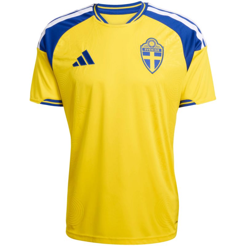 Men's adidas Sweden 26 Home Jersey yellow and JM5814 kék clothing