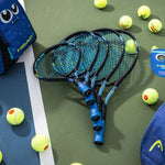 Head Novak 23 cv3 3/4 tennis racket with cover, black and blue, 235014 SC06