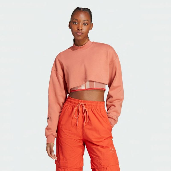 Adidas by Stella McCartney TrueCasual Cropped Sportswear Sweatshirt W HT1111 Pulóver