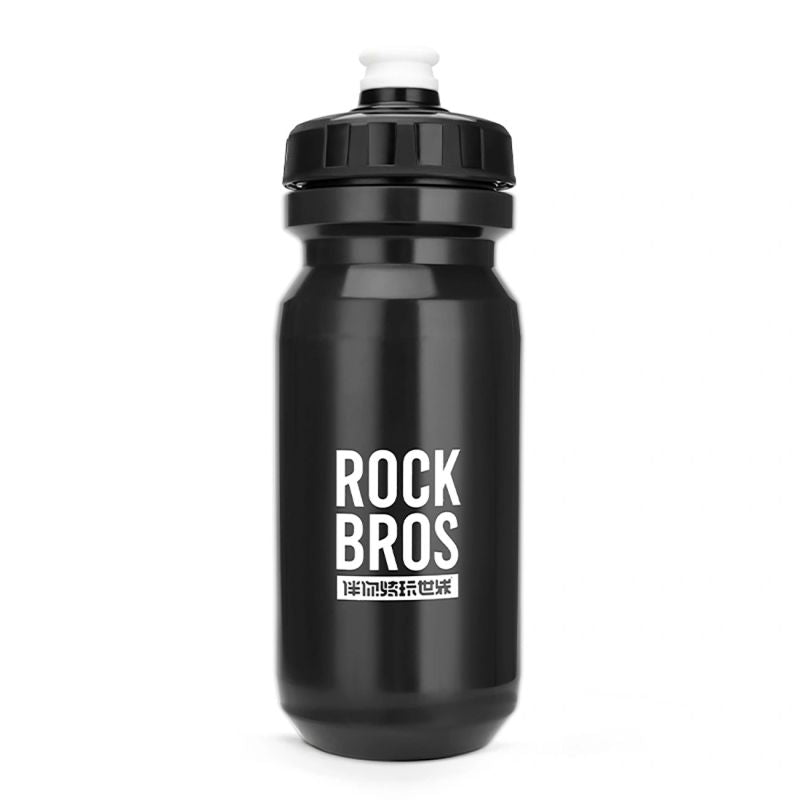 Rockbros 600 ml Bike Bottle - Black czarny water bottles, training equipment