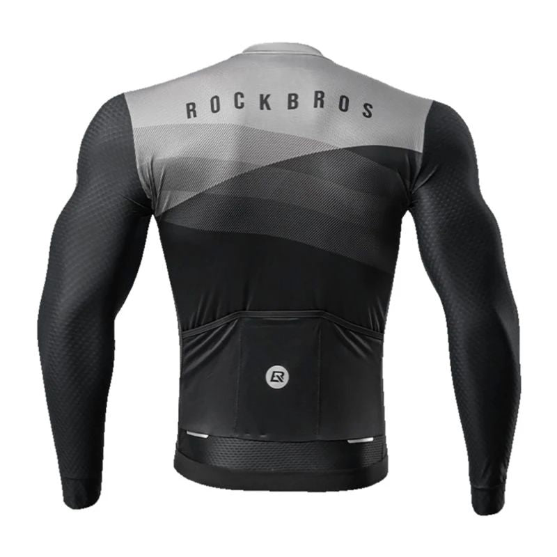 Rockbros 15120009004 Long Sleeve Cycling Jersey Spring/Summer - Black
