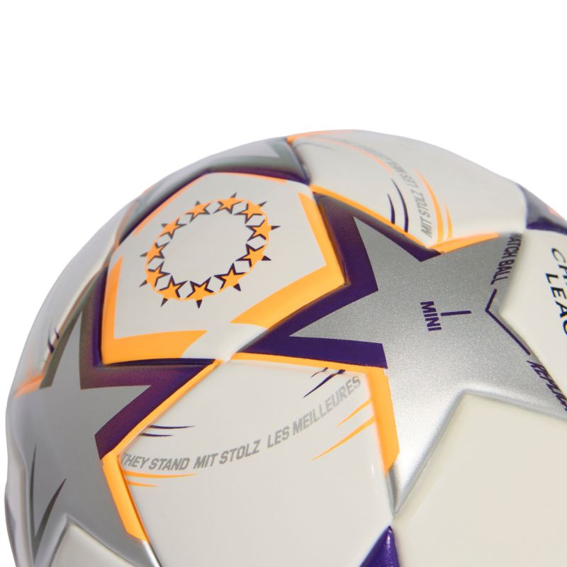 Adidas UCL Womens Mini 26/27 League Stage Football White/Orange/ lila hátizsák KE5143