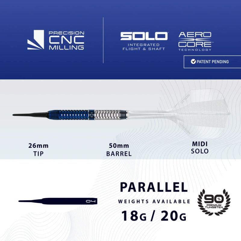 Harrows GEO 01 PARALLEL 90% softip darts Egyéb