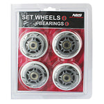 PU 70x24 82A WHITE (4 pcs.) + ABEC-7 (8 pcs.) NILS EXTREME SET