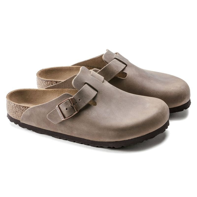 Birkenstock Boston Tabacco Brown Oiled Leather Narrow Flip-Flops for Women/Men (0960813) Egyéb