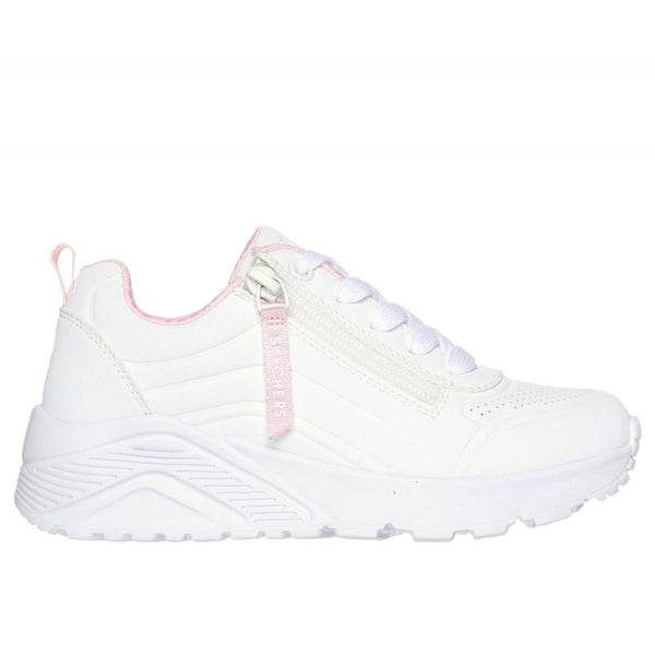 Skechers Uno Lite - Easy Zip Jr 310387l Wht cipő, gyerek