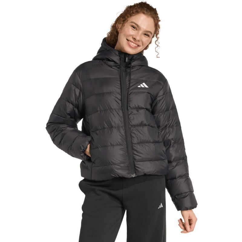 adidas Women's Essentials Climawarm Light Down Hoodie Jacket Black KC1580 General