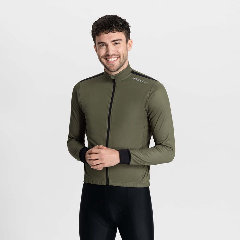 Rogelli CORE long sleeve t-shirt green zöld kerékpáros ruha SIROG352423.M