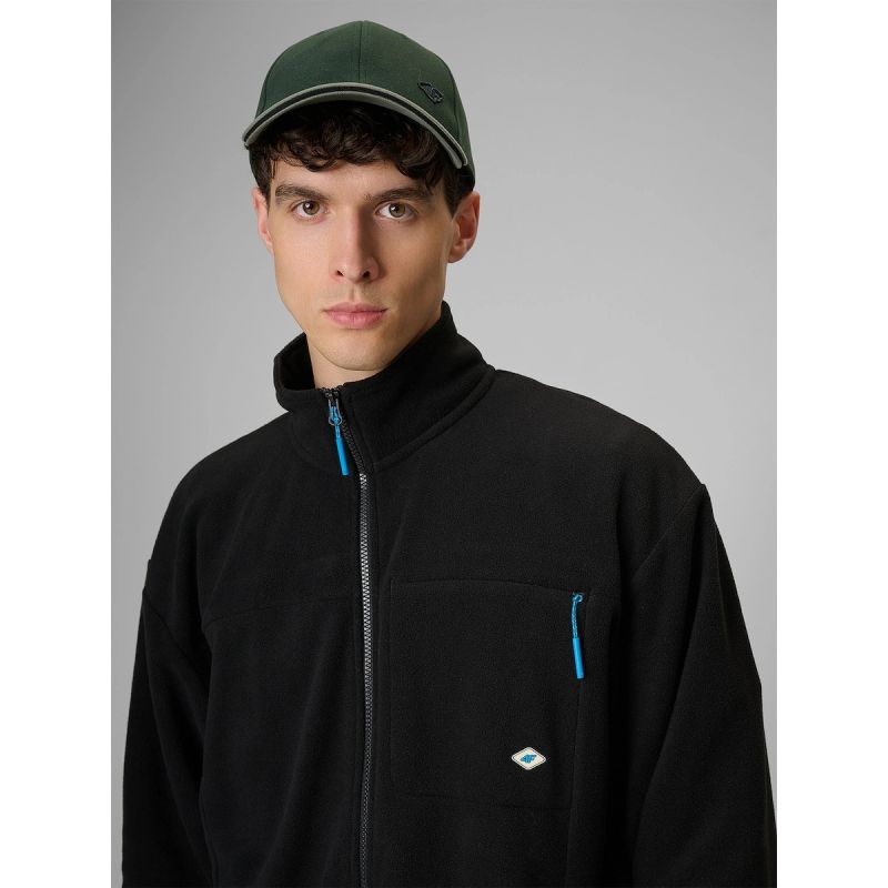Men's relaxed fleece with stand-up collar 4F