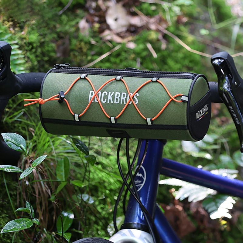 Rockbros TL002 ROAD TO SKY 1.5L Handlebar Waterproof - Green zielony hátizsák 5907769384219-211530