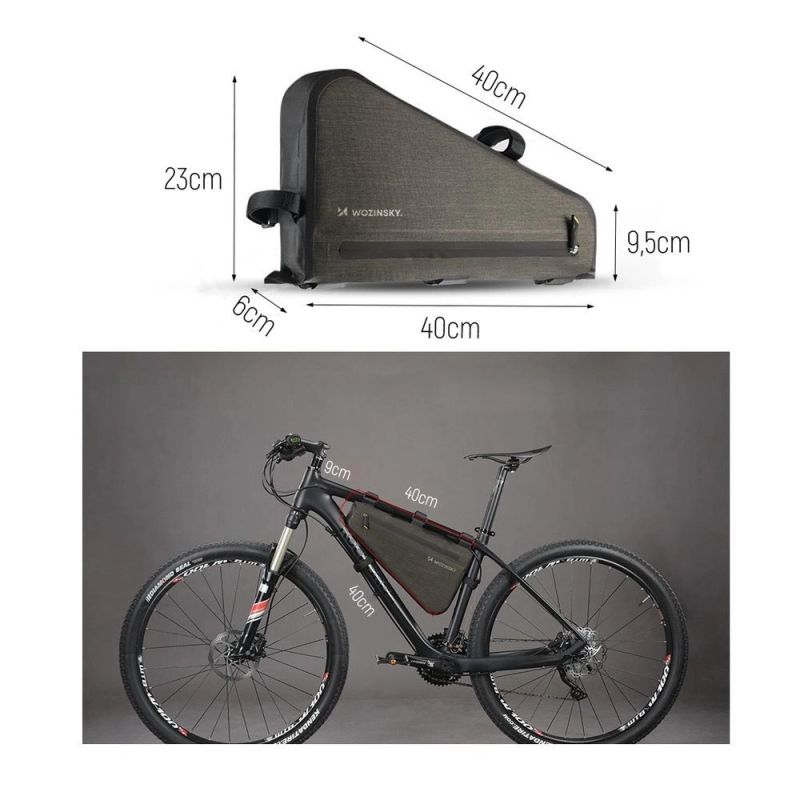 Wozinsky Bicycle Frame 3.5L Gray ( ) szürke táska 304004-63966