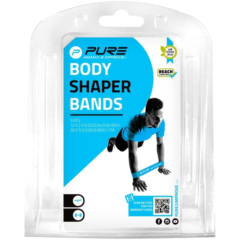 Pure 2 Improve Fitness Crossfit Mini Band Set 3 Pcs Men fekete sets