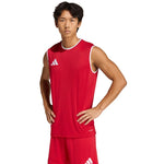 Adidas Entrada 26 Sleeveless Jersey Men's T-Shirt Red piros póló