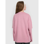 Oversized longsleeve with print for girls 4F 4FJRAW25TLONF543-54S hosszú ujjú póló