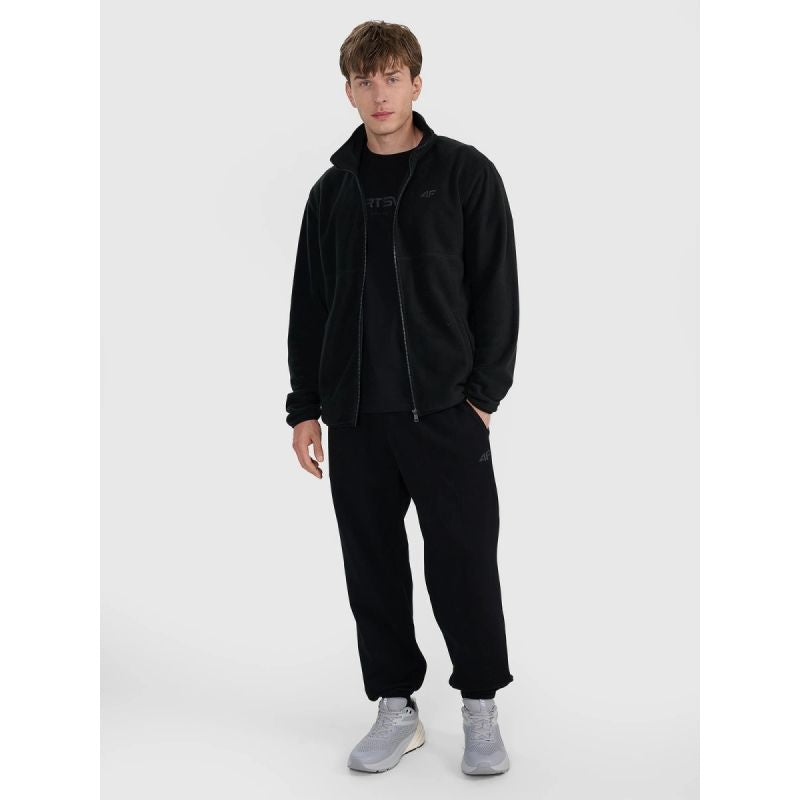 Regular fleece with stand-up collar men's 4F 4FRMM00TFLEM372-20S 2xl kapucnis pulóver