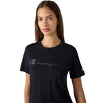 Champion Sleeve T-shirt Black 119125 KK001 fekete női póló 119125KK001