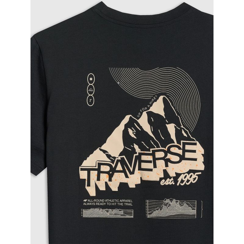 Men's regular printed T-shirt 4F 4FRAW25TTSHM3377-20S póló