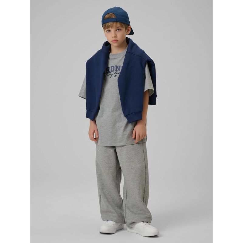 Boy's loose T-shirt with print 4F 4FJRSS26TTSHM3465-27M 158/164 shirts