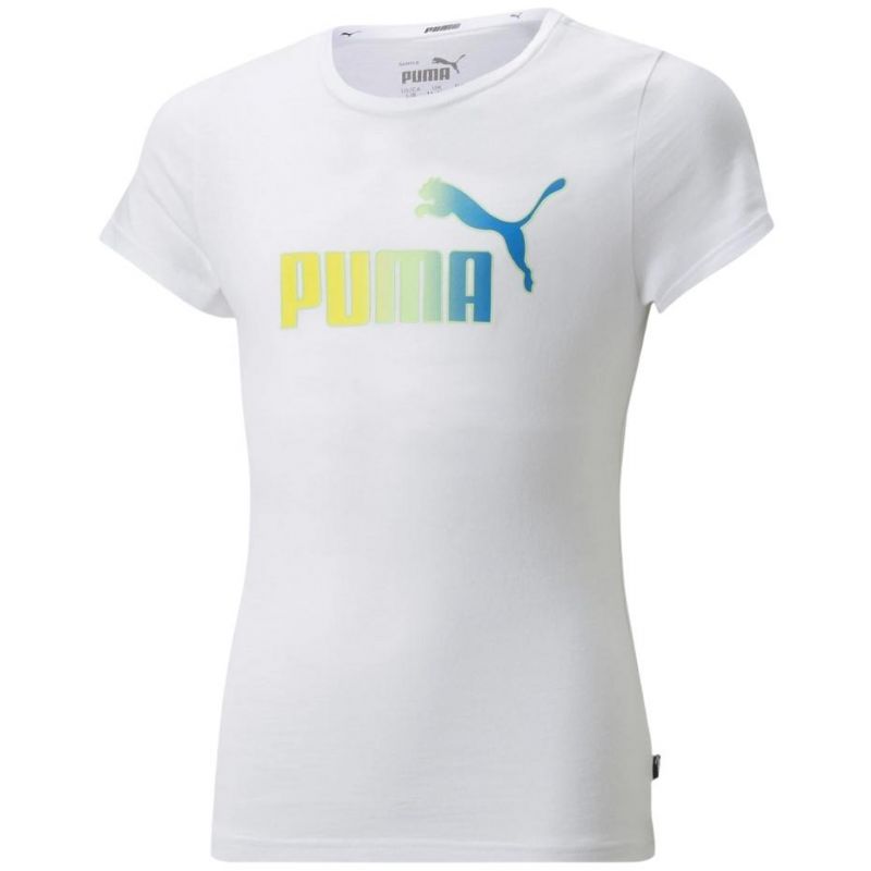 Puma ESS+ Bleach Logo Tee G Jr 846954 02 Póló