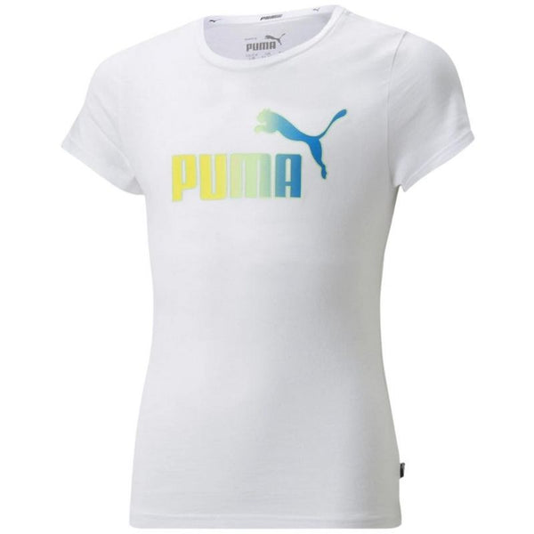 Puma ESS+ Bleach Logo Tee G Jr 846954 02 Póló