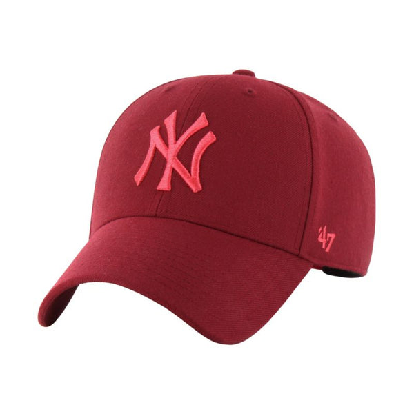 '47 Brand New York Yankees Mvp Snapback Cap Burgundy B-mvpsp17wbp-rzd