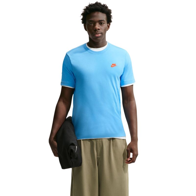 Nike Club Tee Men's Light kék póló AR4997497