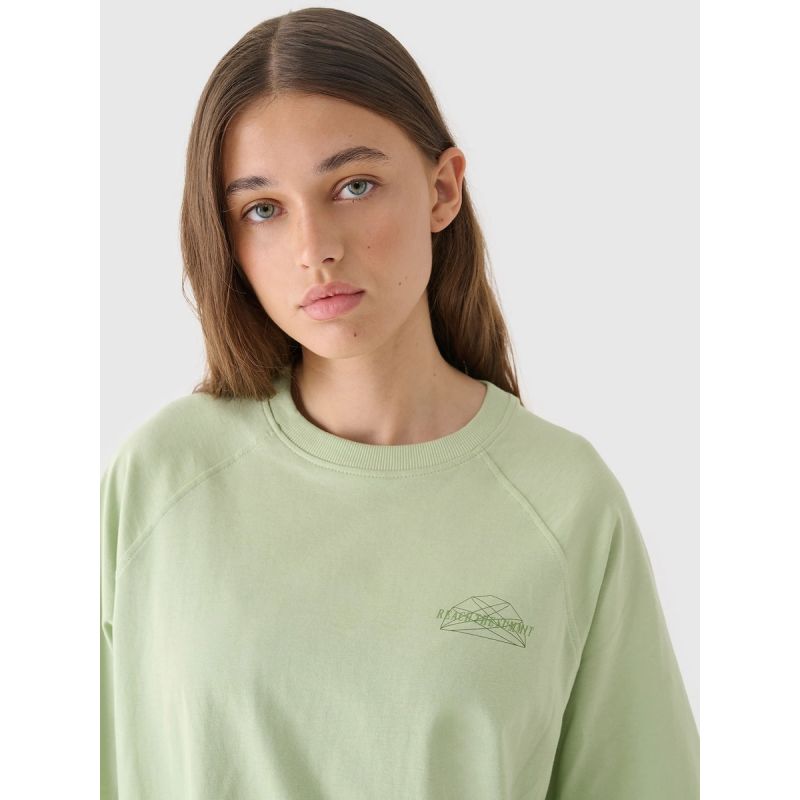 Women's oversize printed T-shirt 4F 4FRAW24TTSHF2583-44S póló