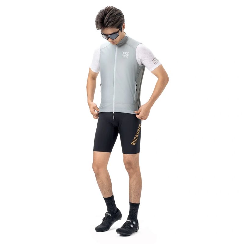 Rockbros Spring/Autumn Windproof Vest Size XL - White/Gray biały || szary \ xl vests