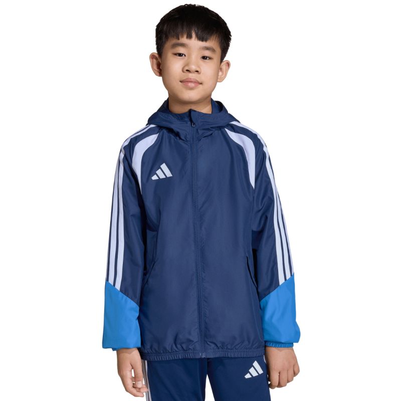 adidas Tiro 26 Competition All Weather Kids Blue JL7300 116 cm kabát