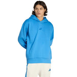 Men's adidas ALL SZN Fleece Hoodie KC3182 kék kapucnis pulóver