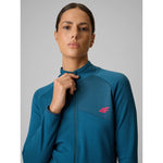 Women's slim trekking sweatshirt without hood 4F