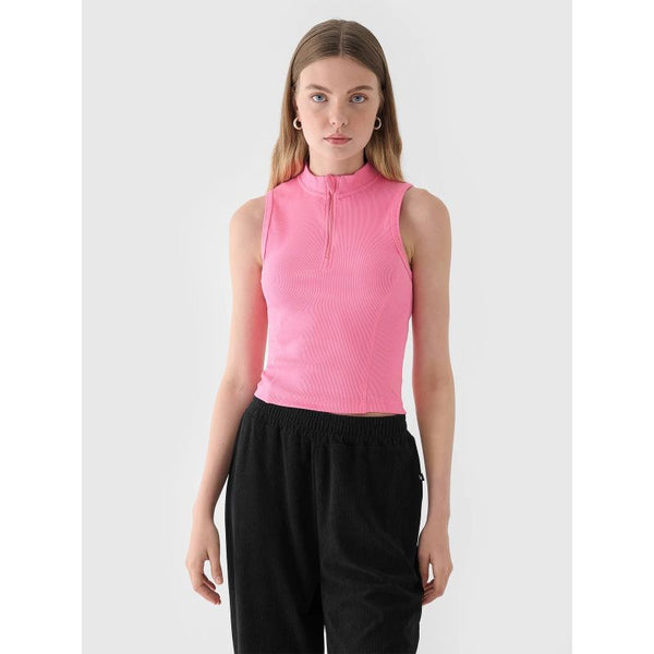 4f Women's slim ribbed knit top 4FRAW24TSLEF182-54S General