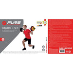 Pure 2 Improve Composite Folding Barbell 20kg 130cm fekete training equipment